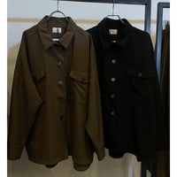 【siro de labonte 2027 SS】shirt jacket(stretch linen like twill)