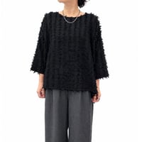【siro de labonte 2027 SS】wide pullover(fringe Jacquard)