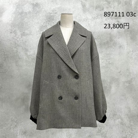 【ayane 897111】MIX TWEED テーラードジャケット