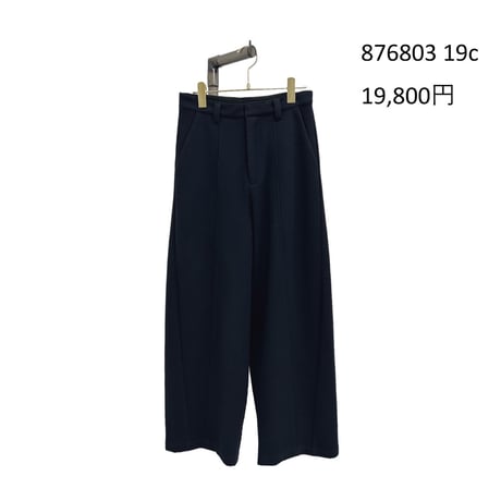 876803ニードルパンチバレルレッグパンツ