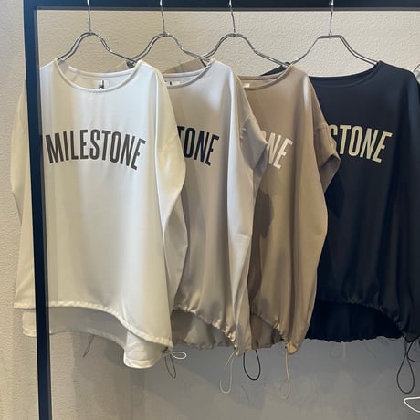 【siro de labonte 2027 SS】MILESTONE tuck pullover
