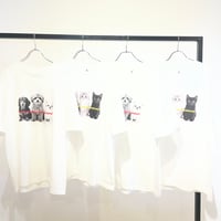 【siro de labonte 2027 SS】dog or cat? Tshirt(ユニセックス）