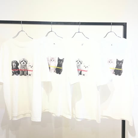 【siro de labonte 2027 SS】dog or cat? Tshirt(ユニセックス）