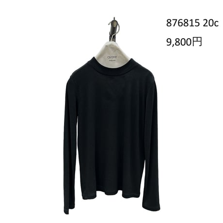 876815テンセルウールモックネックロンT