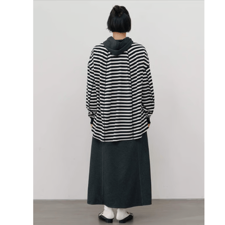 ［YENN264-81111] STRIPE FORM LONG T