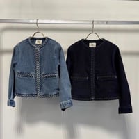 【MARGAUX VINTAGE 2027 PS】編みこみデニムジャケット
