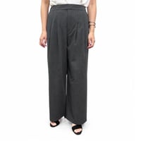 【siro de labonte 2027 SS】tuck straight pants(stripe stretch flannel)