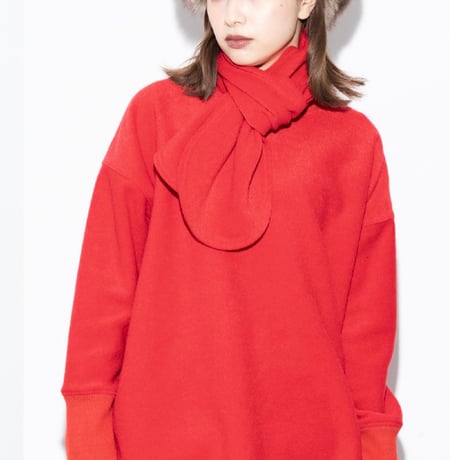 【MARUGAUX 2026 AW】マフラー付き裏起毛プルオーバー