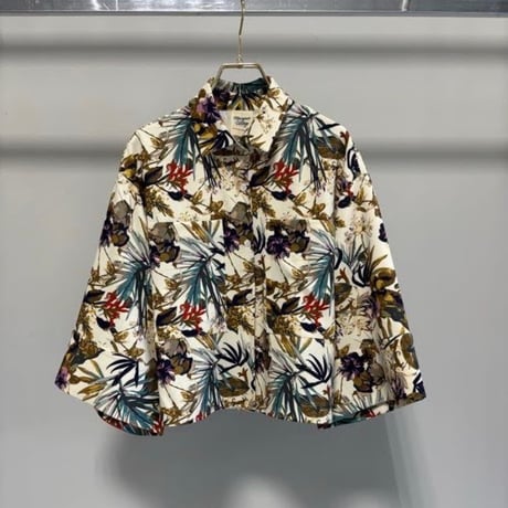 【MARGAUX VINTAGE 2027 PS】ボタニカル柄ブラウス