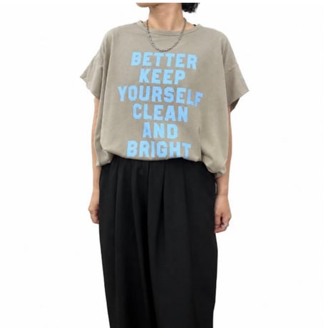 【siro de labonte 2027 SS】message tuck Tshirt