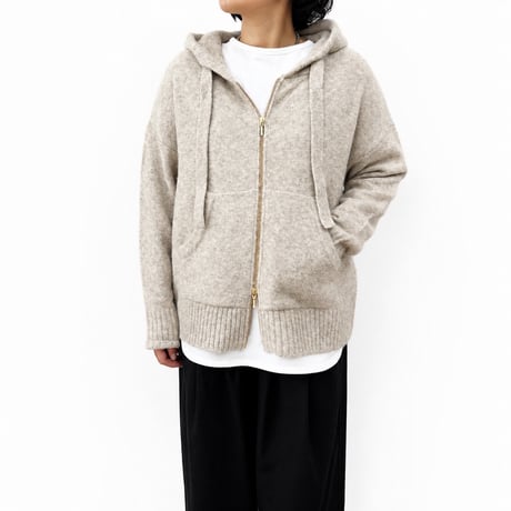 【siro de labonte 2026 AW vol.2】ホイップヤーン-ジップアップフーディー