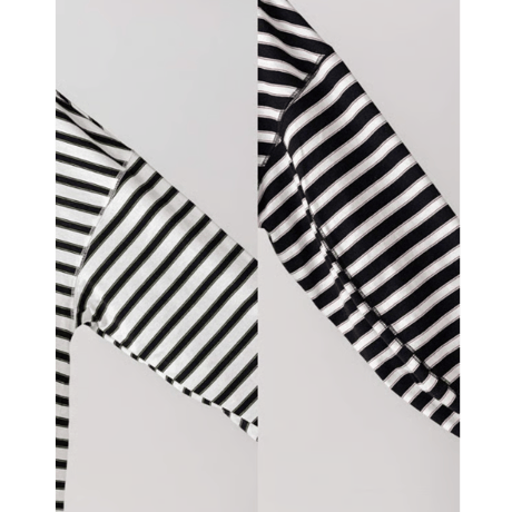 ［YENN264-81111] STRIPE FORM LONG T