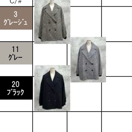 【ayane 897111】MIX TWEED テーラードジャケット