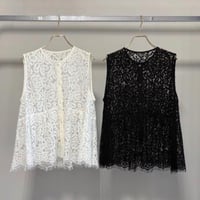 【MARGAUX VINTAGE 2027 PS】総レースノースリーブベスト