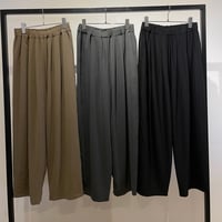 【siro de labonte 2027 SS】tuck easy pants(hightwist smooth