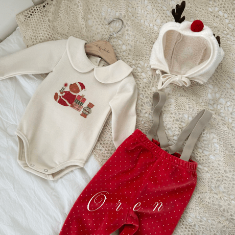 [予約] Ange Blanc Footed Leggings (bebe)/ OREN by Hibyebebe