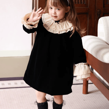 [予約] Cameo Frill Collar Dress