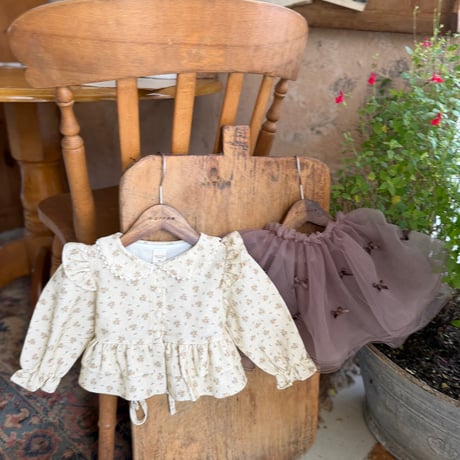 [予約] French blouse/ marron