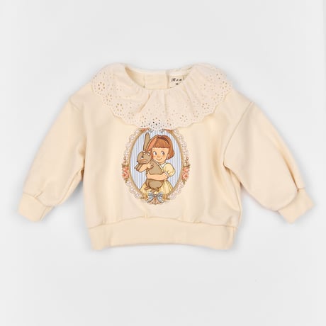 [予約] Frill sweatshirt/ Roa