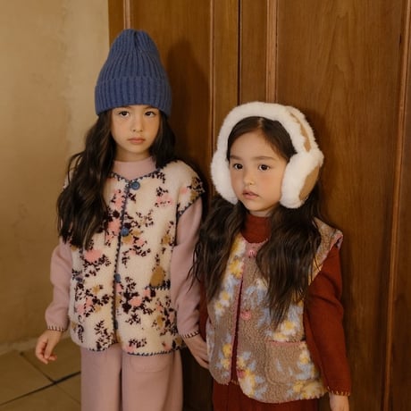 [予約] Florette Dumble Fleece Vest/ OREN by Hibyebebe
