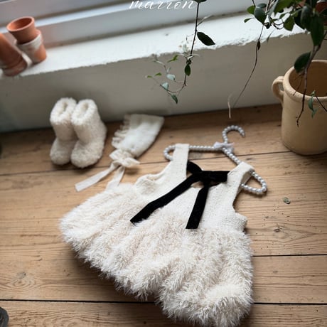 [予約] Bubble Mini Dress/ marron