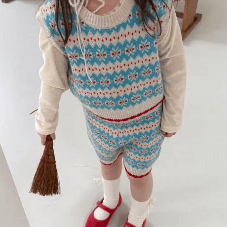 [予約] Maple Knit top & bottom Set / aiai