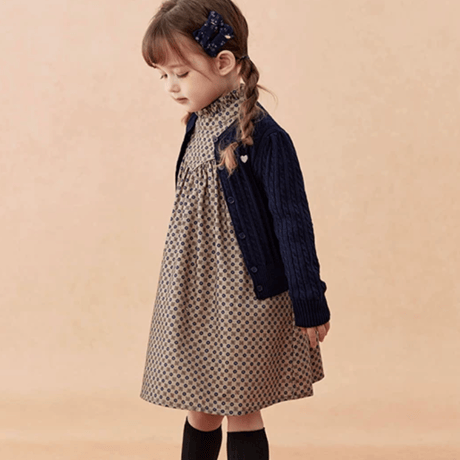 [予約] Petite Dot Ruffle Dress