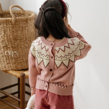 [予約] Oslo Reversible Knit Cardigan/ OREN by Hibyebebe