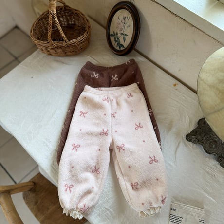 [予約] Ribbon Pants/ marron
