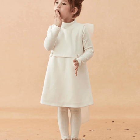 [予約] Ivory Grace Bow Dress