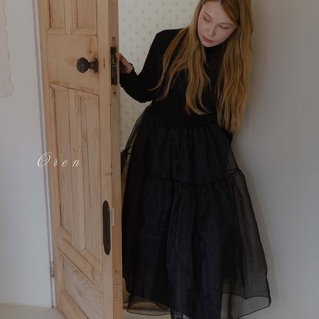 [予約] Severin Organza Dress (Mom) / OREN by Hibyebebe