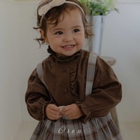 [予約] Leah Frill Blouse/ OREN by Hibyebebe