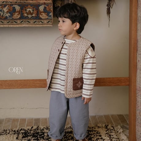 [予約] Morris Padded Vest (3oz)/ OREN by Hibyebebe