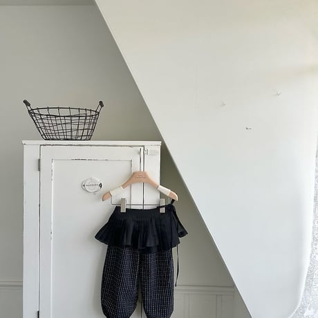 [予約] Layered Pleated Apron (kids) / Monbebe