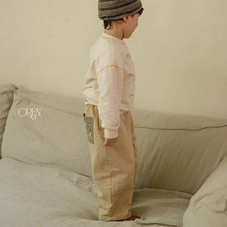 [予約] Flow Cotton Pants/ OREN by Hibyebeb