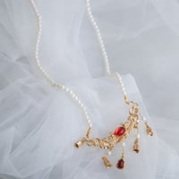 [予約] Crimson Heirloom Pearl Necklace