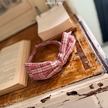 [予約] Chapel headband/ marron