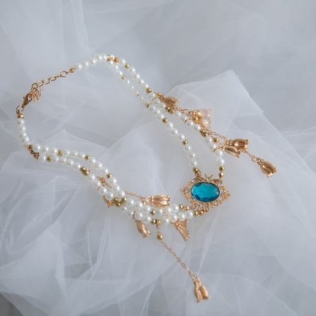 [予約] Azure Veil Pearl Necklace