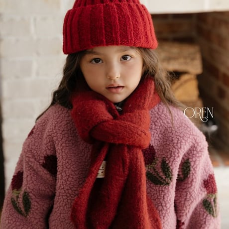 [予約] Merci Pom-Pom muffler/ OREN by Hibyebebe