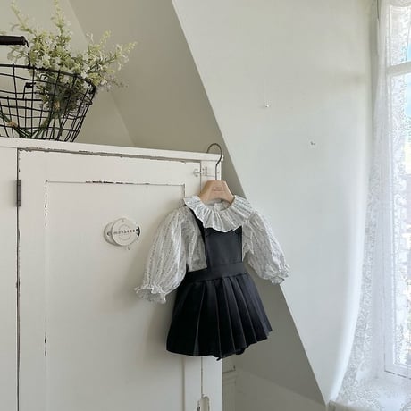 [予約] Louis Pleated Suspender Suit/ Monbebe