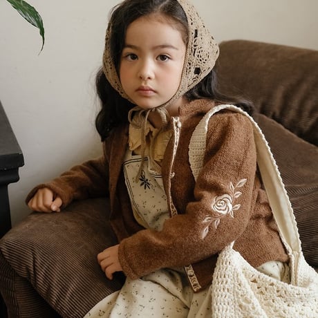 [予約] Gemma knit cardigan/ OREN by Hibyebebe