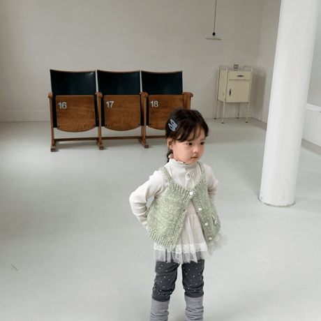 [予約] Dot leg warmer leggings/ aiai