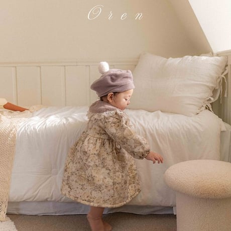 [予約] Brielle Baby Puffer Dress/ OREN by Hibyebebe
