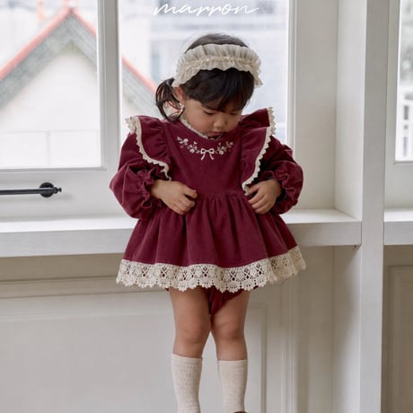 [予約] Pearl headband/ marron