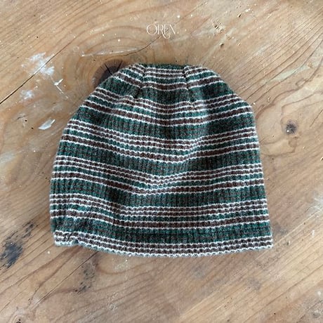 [予約] Forest Stripe Beanie/ OREN by Hibyebebe
