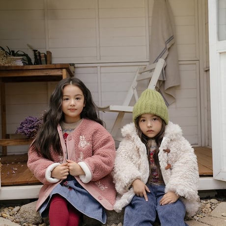 [予約] Lavinia Dumble Fleece Jacket/ OREN by Hibyebebe