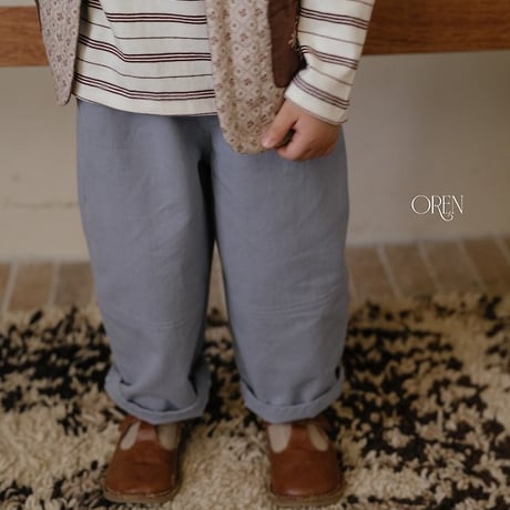 [予約] Flow Cotton Pants/ OREN by Hibyebeb