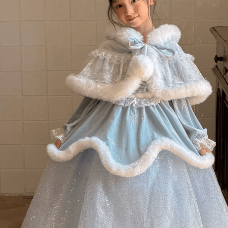 [予約] Frost Symphony Princess Dress(&Cape SET)