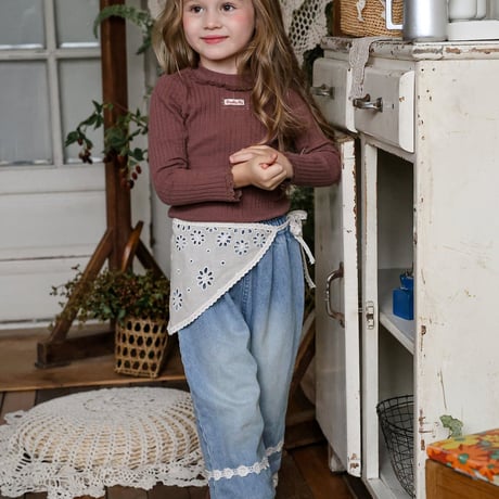 [予約] Ail denim Pants/ Puella FLO