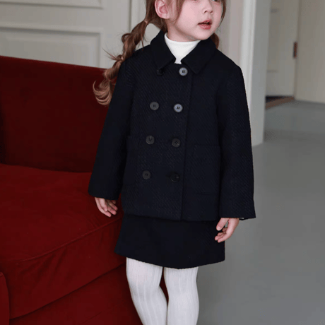 [予約] Regent Navy Jacket & Skirt Set